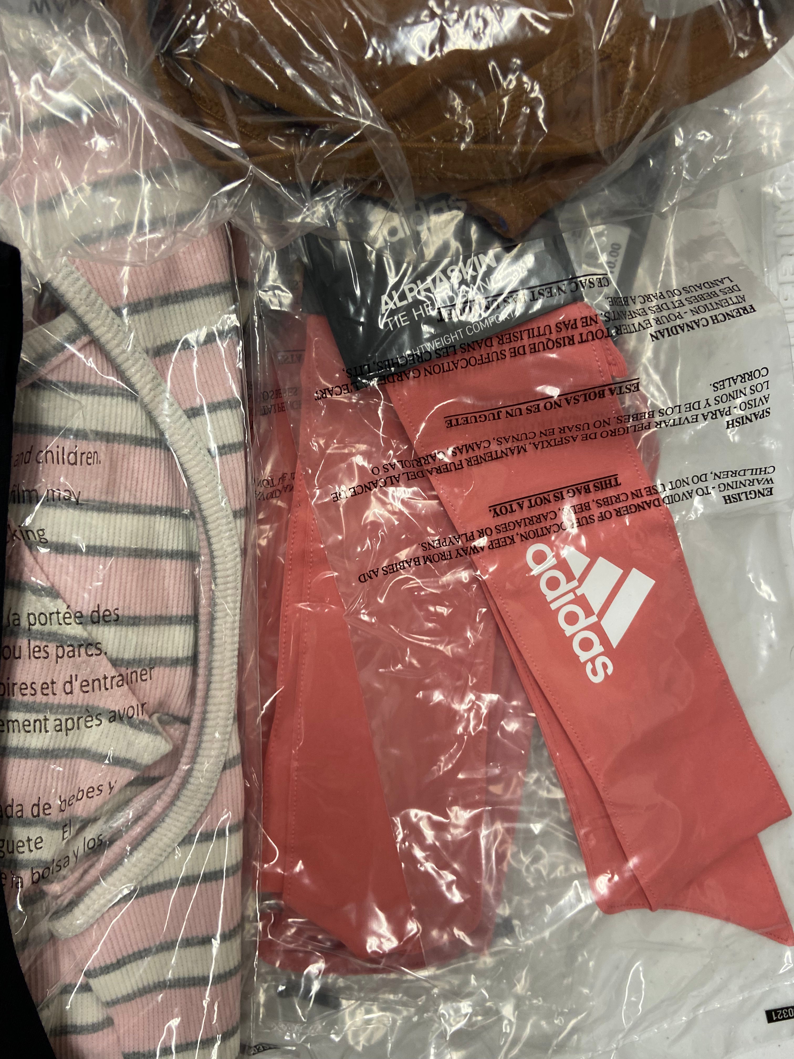 Women's Clothing Activewear & Others Wholesale Lot, ADIDAS, ALFANI, AMERICAN APPAREL, DKNY, CALVIN KLEIN  and more, 32 items, Shelf Pulls, MSRP $904
