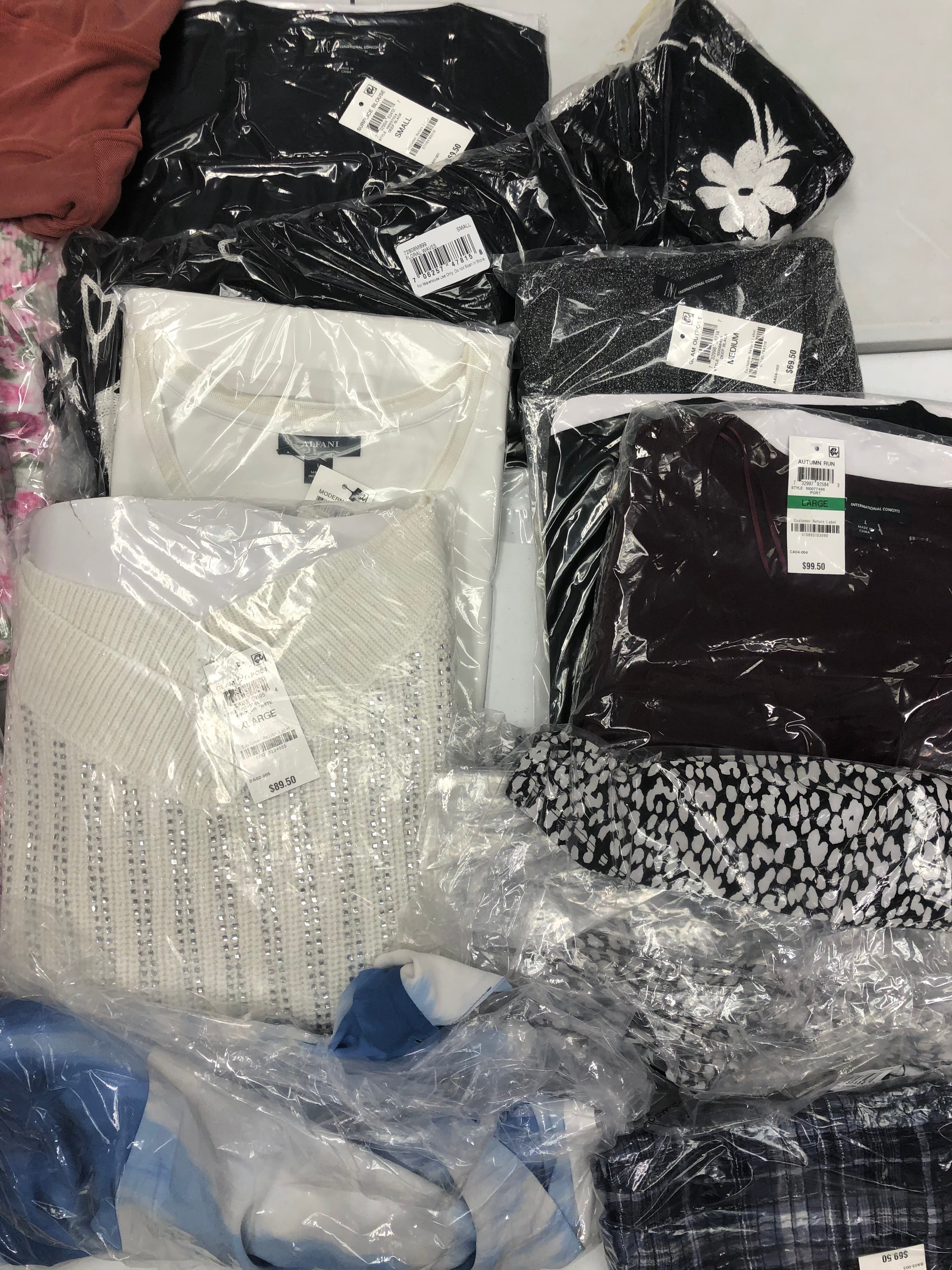 Women's Clothing Wholesale Lot, Free People, Alfani and more, 16 Units, New, MSRP $1,185.50