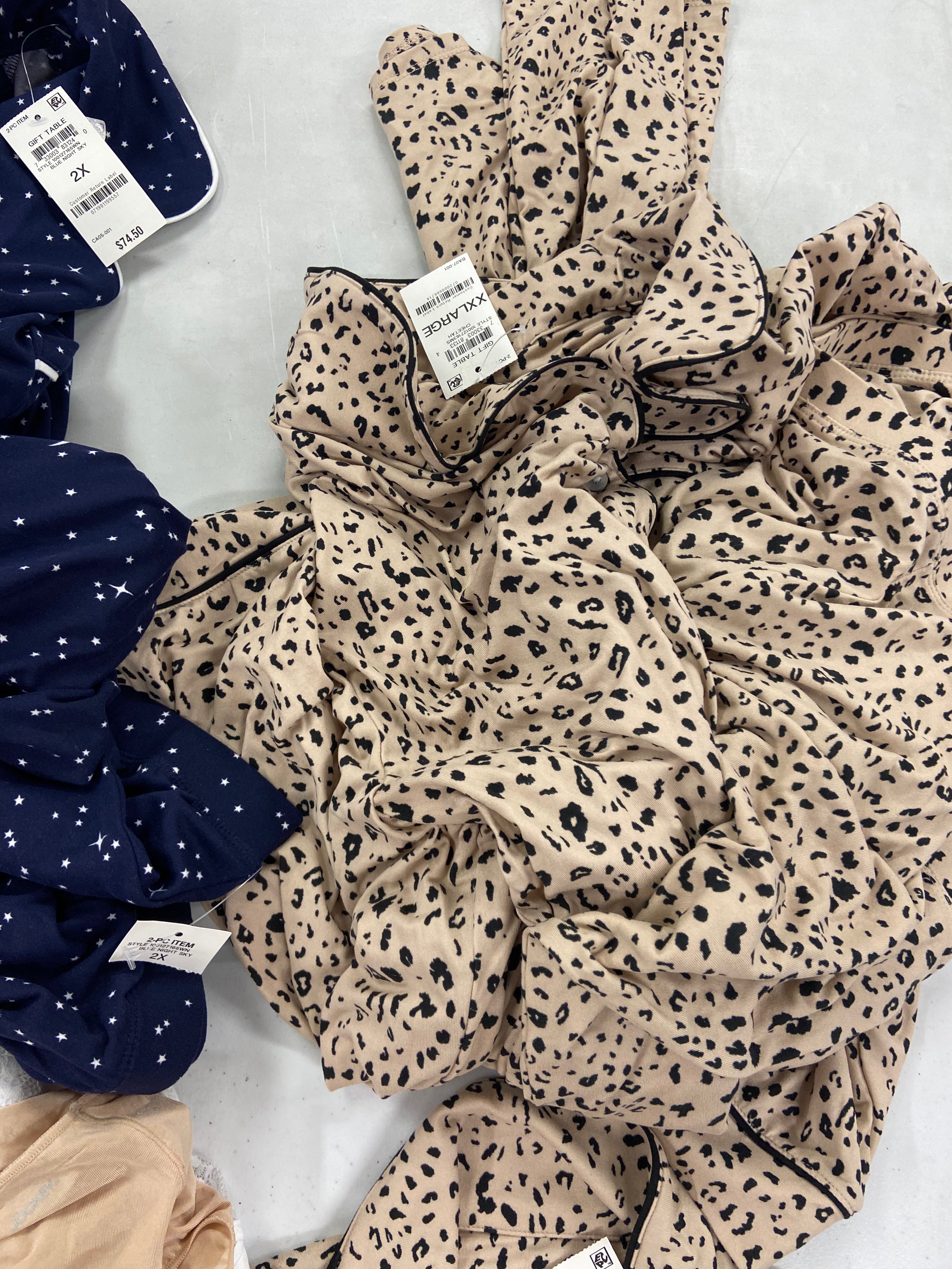 Women's Sleepwear & Others, Wholesale Lot, SPANX, MAIDENFORM, JOCKEY, JENNI, FRIENDS, CHARTER CLUB and more, 14 items, Shelf Pulls, MSRP $433