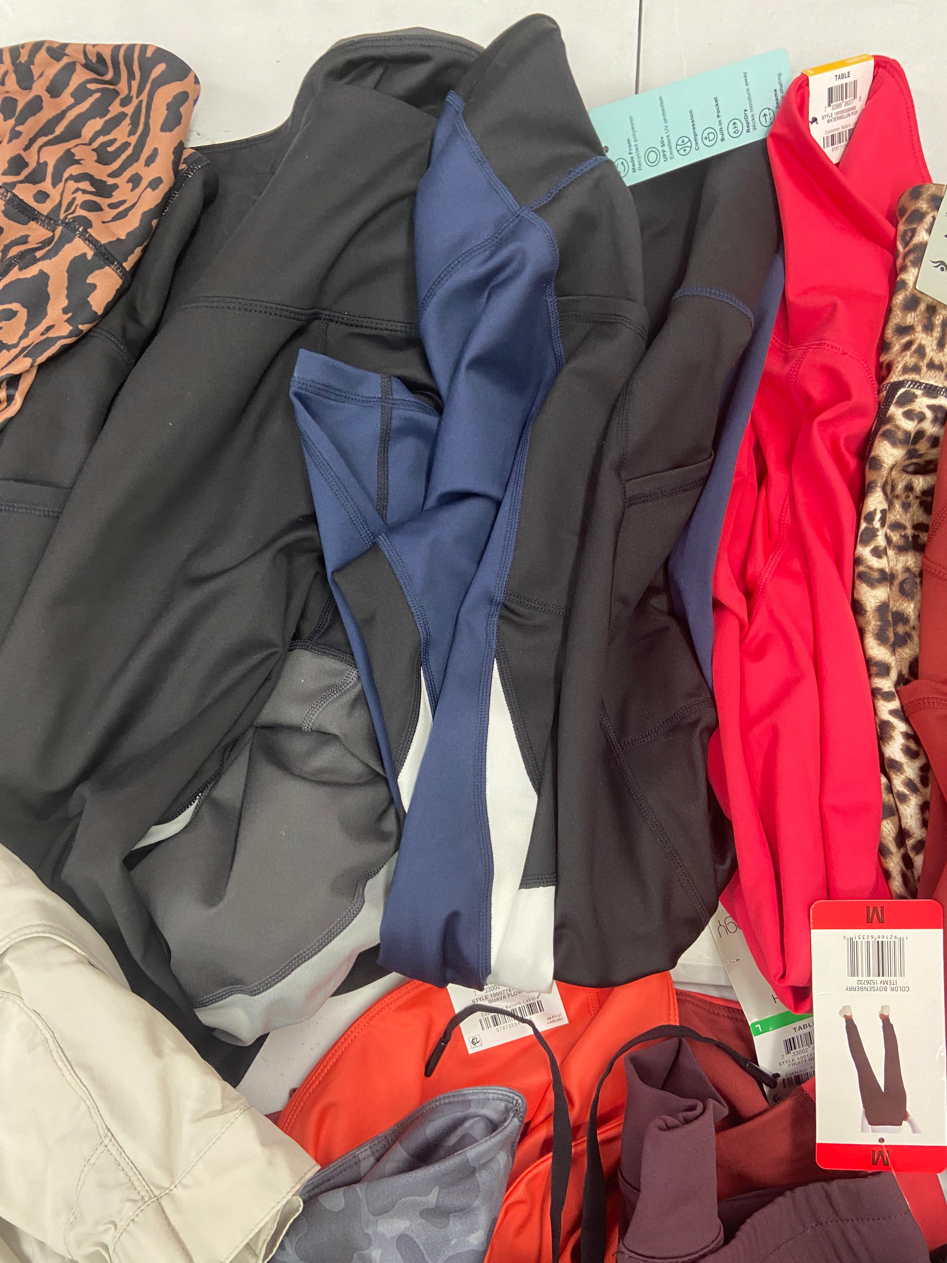 Women's Clothing Activewear Wholesale Lot, ADIDAS, CALVIN KLEIN, NIKE, DANSKIN, MONDETTA and more, 22 items, Shelf Pulls, MSRP $811