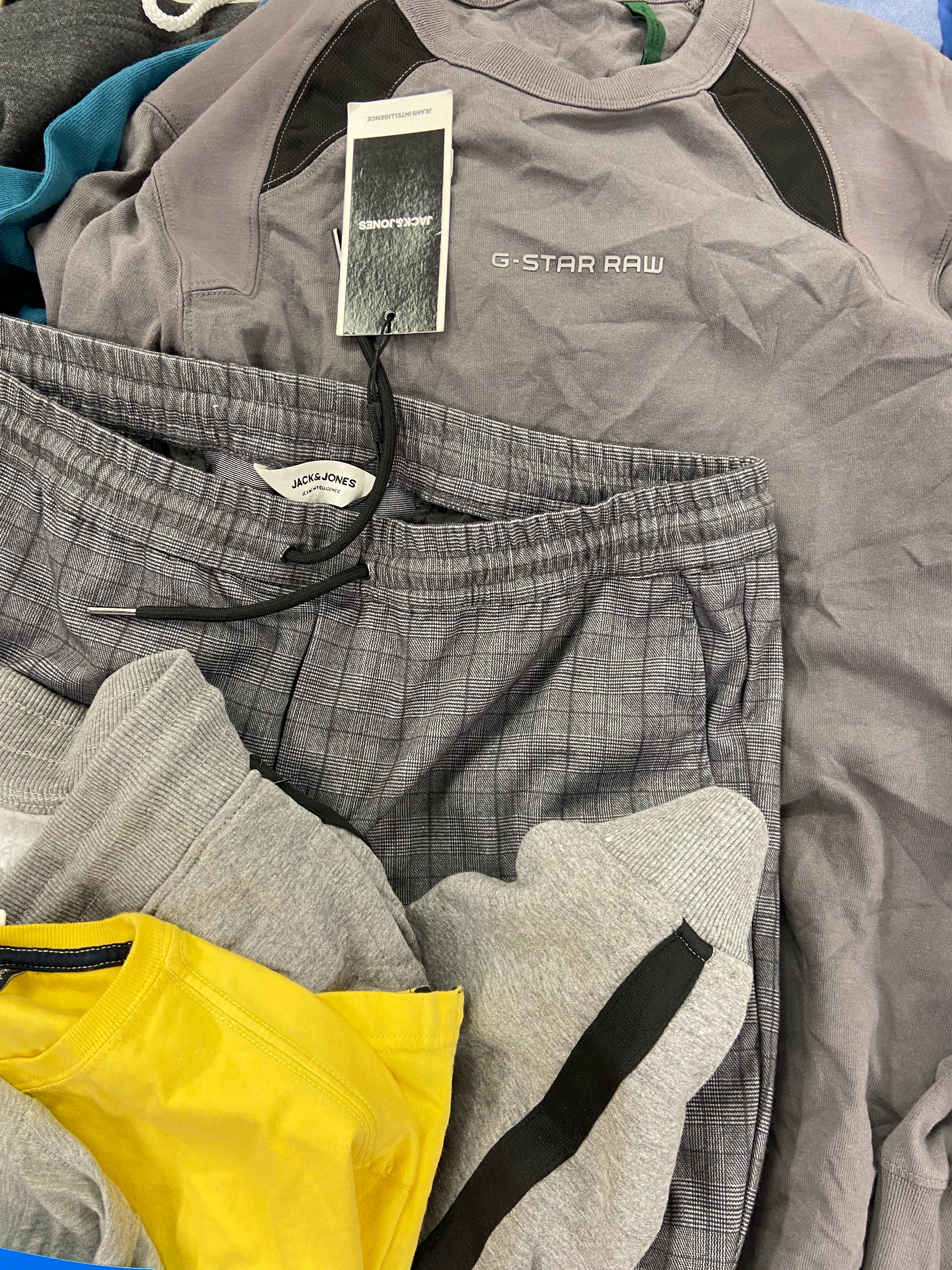 Men's Clothing T-Shirts & Others Wholesale Lot, ADIDAS, COLUMBIA, CALVIN KLEIN, UNDER ARMOUR, DOCKERS, UNIVIBE and more, 19 items, Shelf Pulls, MSRP $1,088