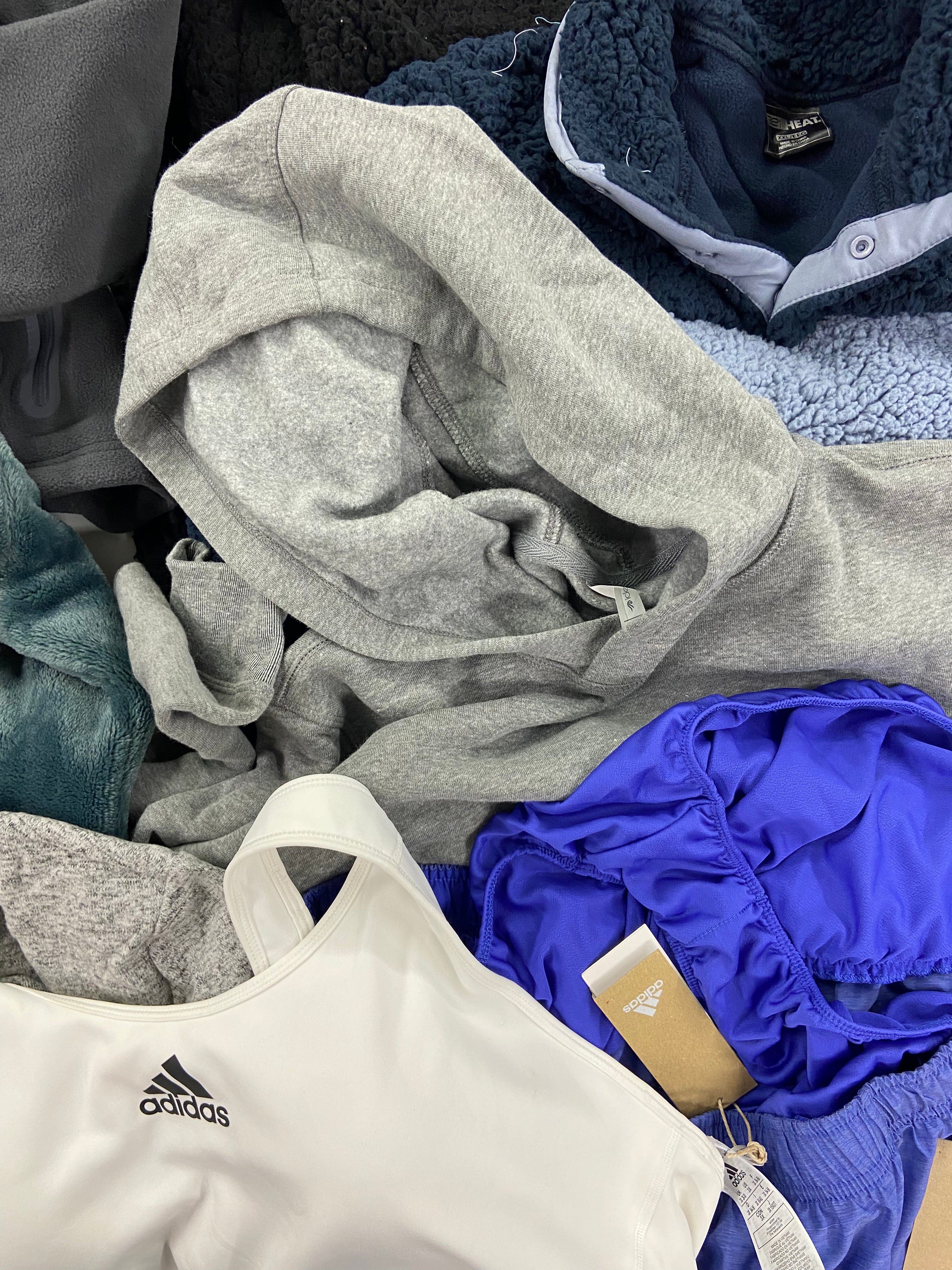 Women's Clothing Sweaters and Others Wholesale Lot, ADIDAS, NIKE, MARC NY, BASS OUTDOOR and more, 11 items, Shelf Pulls, MSRP $484