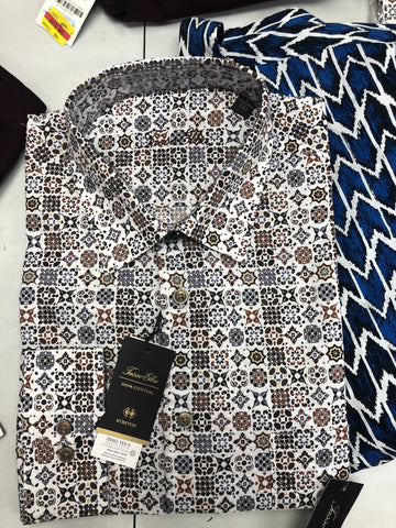 Men's Clothing Button Down Shirt Wholesale Lot, TASSO ELBA, SUN + STONE, Alfani and more, 16 Units, Shelf Pulls, MSRP $1,171