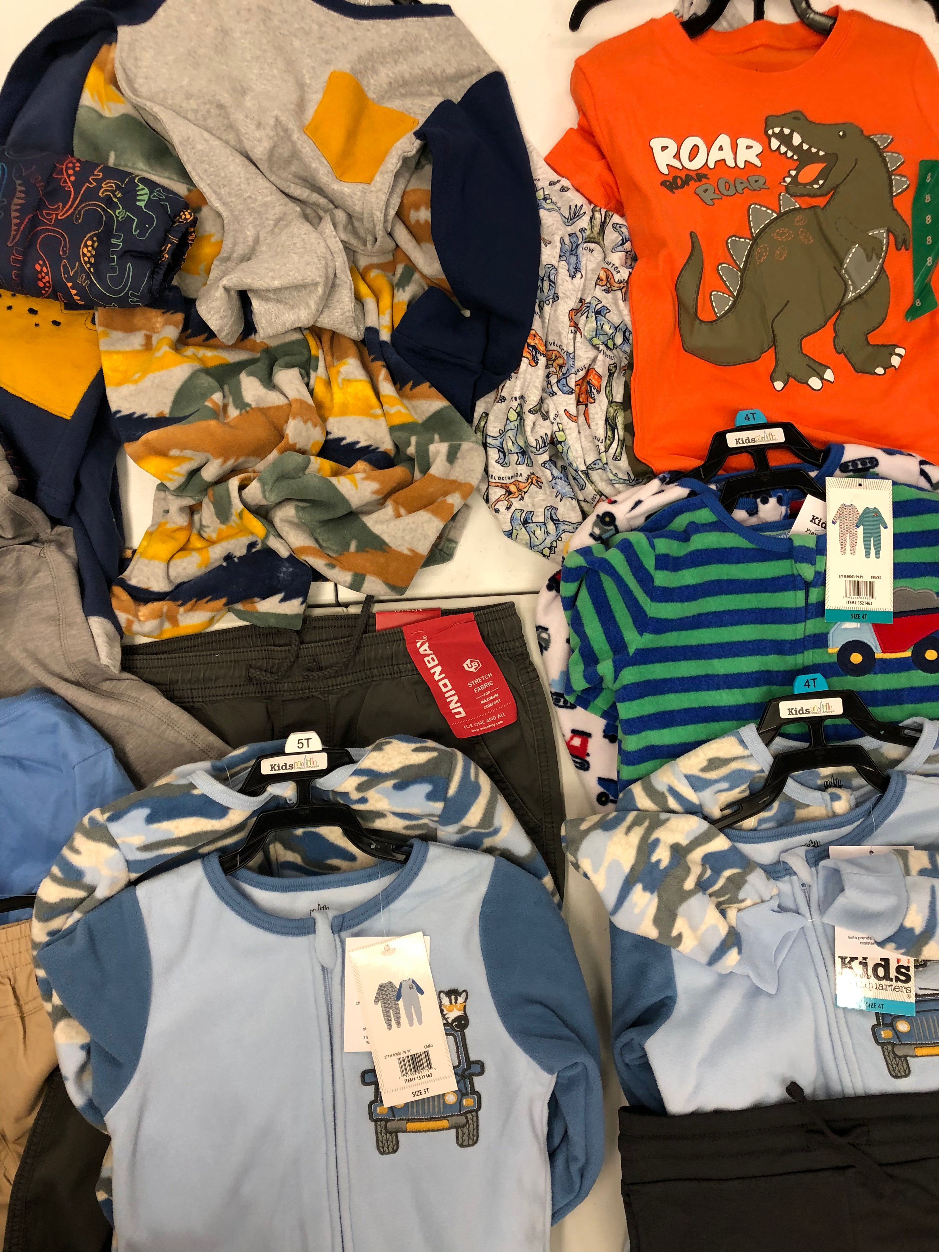 Kid's Boys Clothing Wholesale Lot, UNION BAY, 32 DEGREES, CARTERS, KIDS HEADQUARTERS, LITTLE ME and more, 11 items, New, MSRP $355