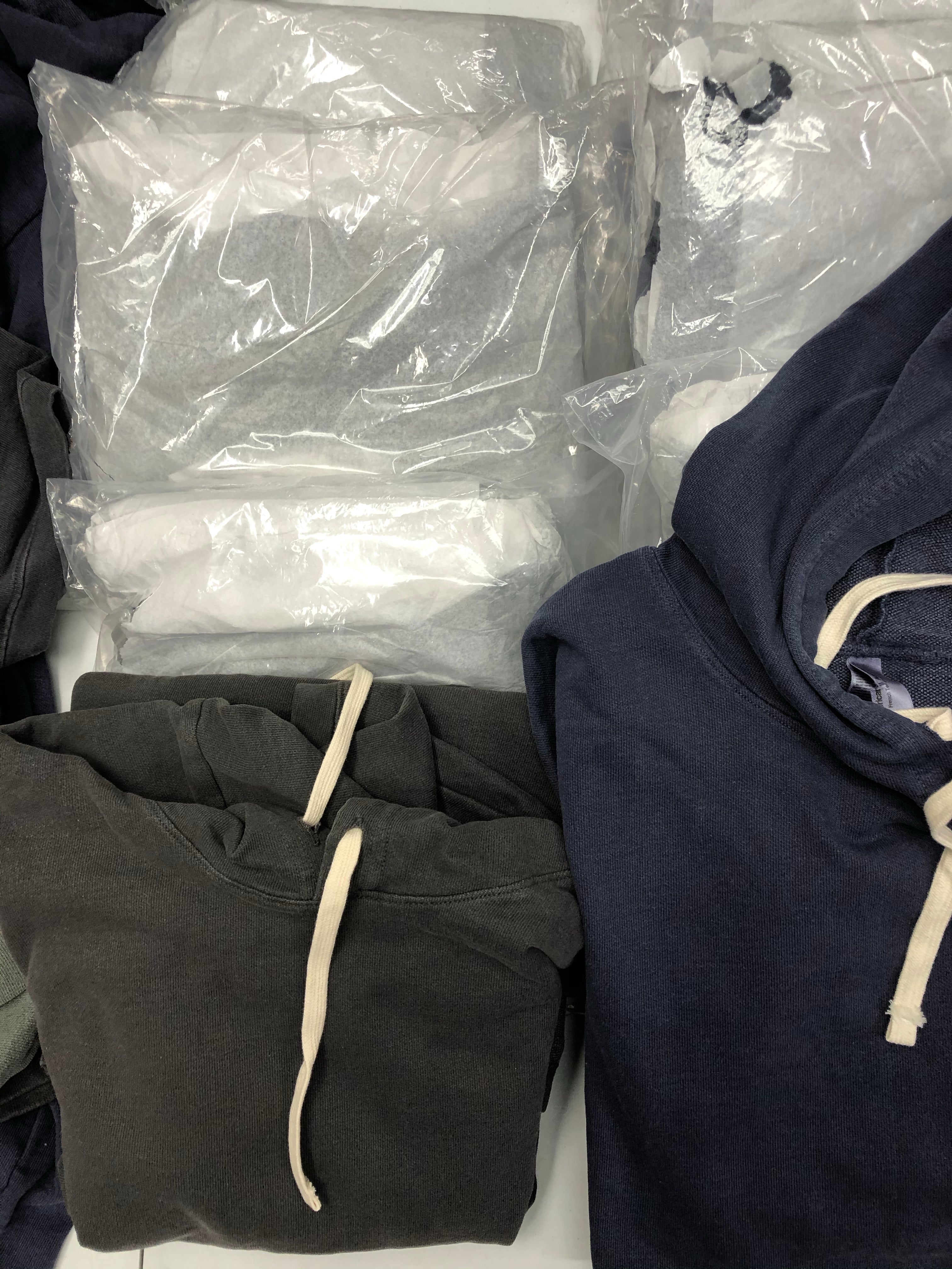 Men's Clothing Tops Hoodies Wholesale Lot, AMERICAN APPAREL ONLY, 27 Items, Shelf Pulls, MSRP $1,242