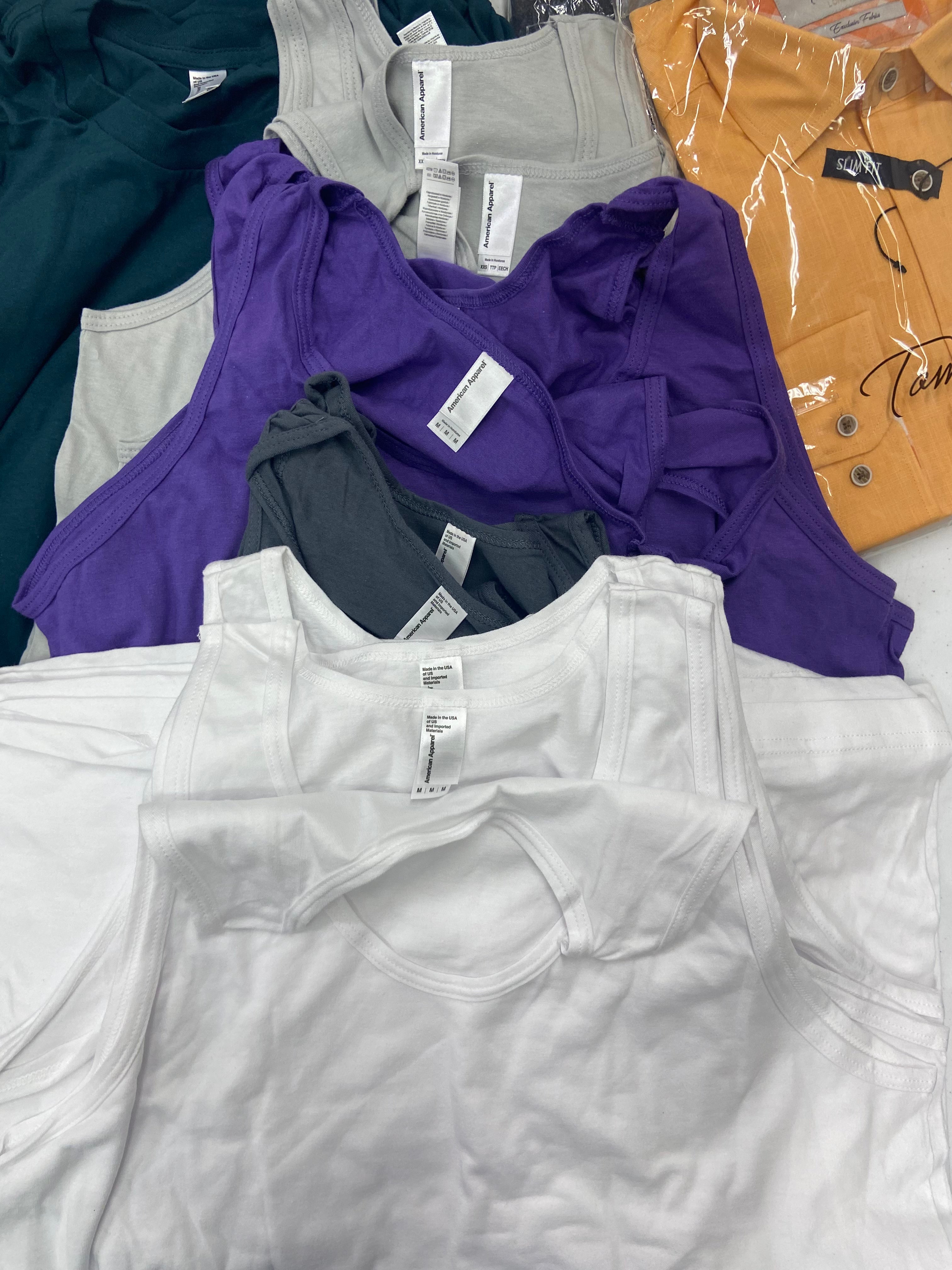 Men's Clothing Button Down Shirts, T-shirts and Other Tops, Wholesale Lot, CALVIN KLEIN, WEATHERPROOF, JACHS, Van Heusen, Suslo Couture and more, 29 items, Shelf Pulls, MSRP $693