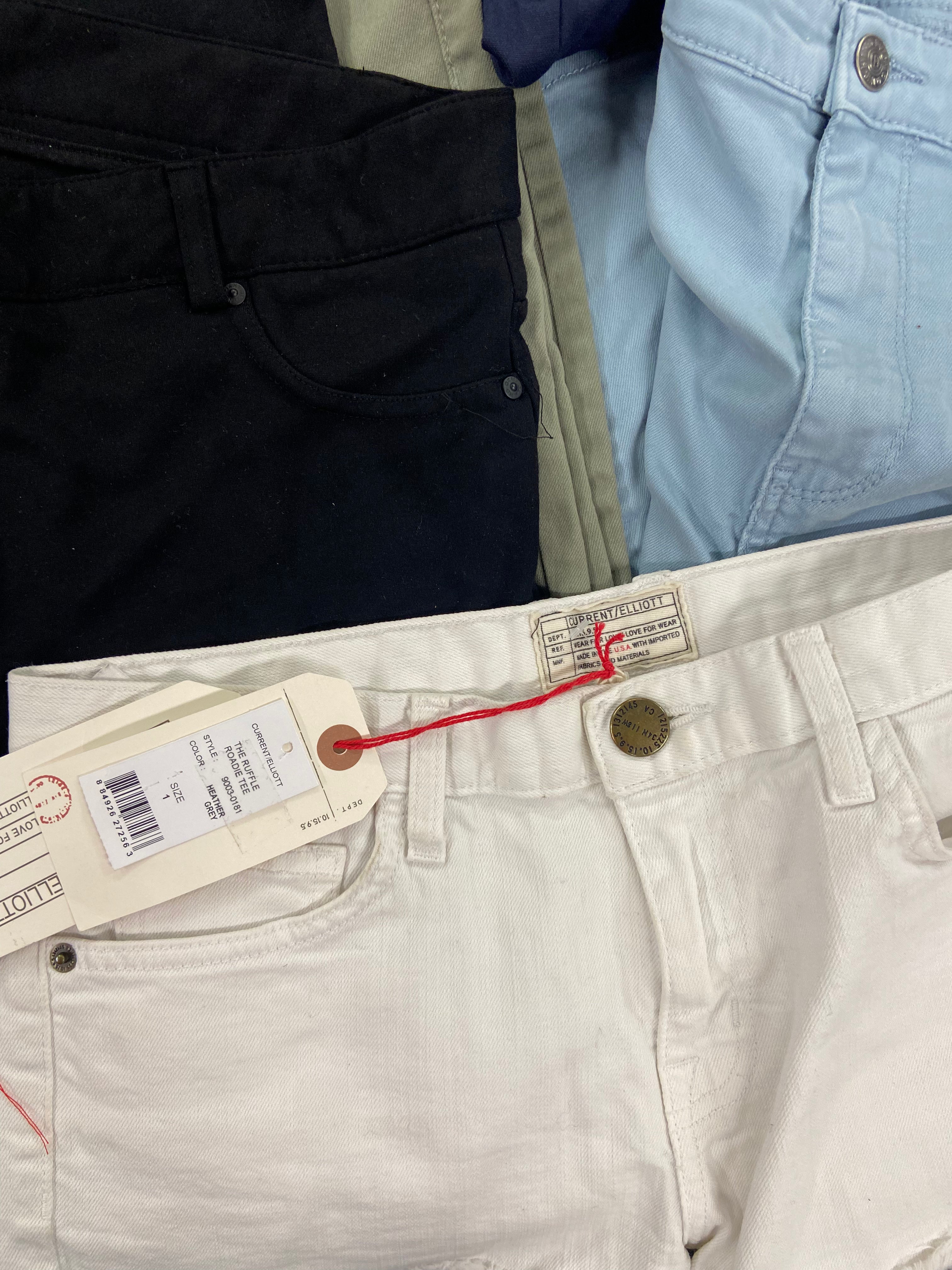 Women's Clothing Pants & Others Wholesale Lot, JOE'S JEANS, DKNY, CURRENT ELLIOTT, FREE PEOPLE, ANDREW MARC, BUFFALO, GLORIA VANDERBILT and more, 15 items, Shelf Pulls, MSRP $878