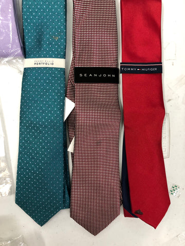 Men's Necktie & Bowtie Wholesale Lot, TOMMY HILFIGER, MICHAEL KORS, KENNETH COLE,RYAN SEACREST, CALVIN KLEIN and more, 58 items, CUSTOMER RETURNS, MSRP $