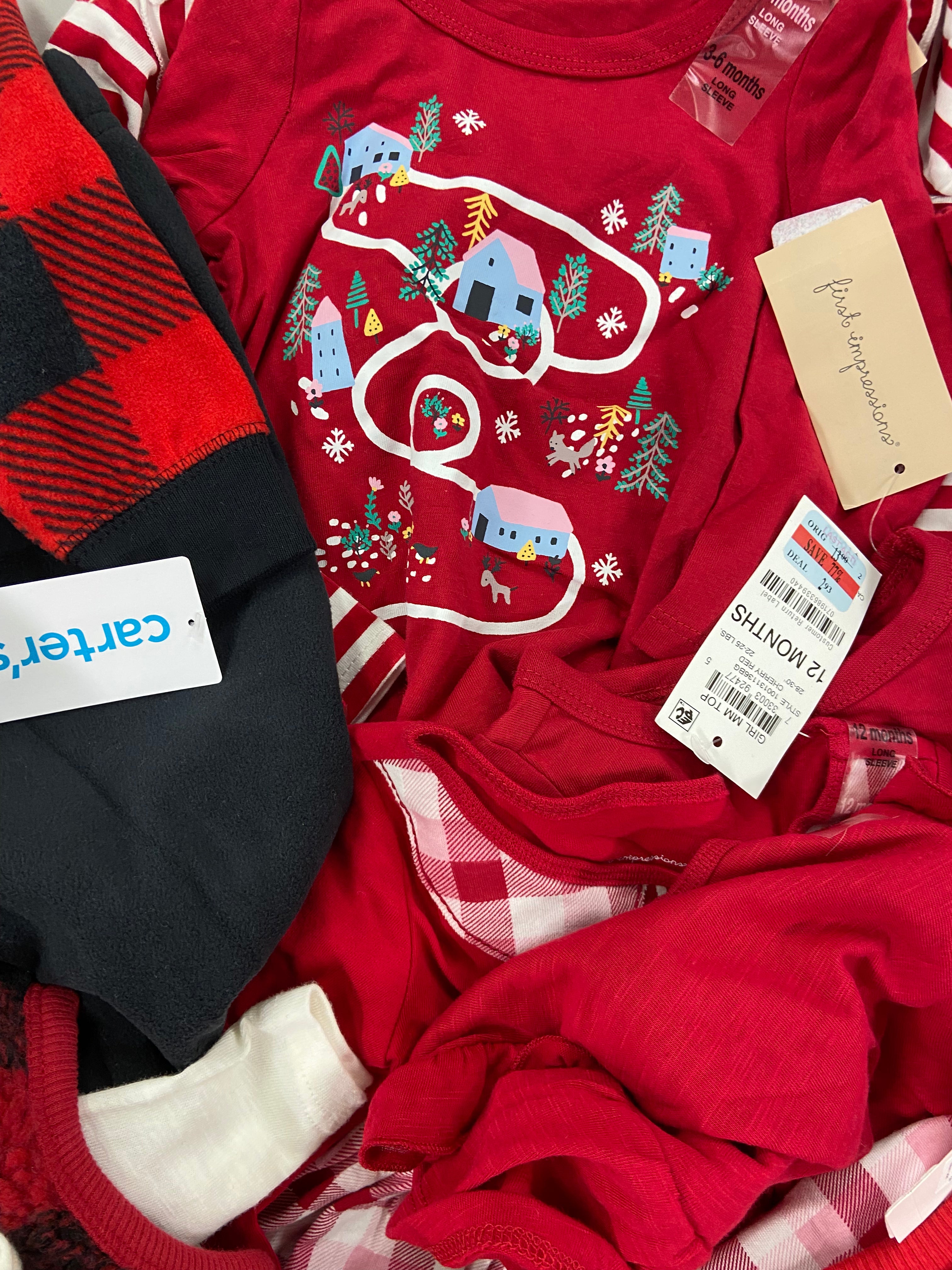 Baby's Clothing Assorted Wholesale Lot, TOMMY HILFIGER, CARTER'S, KID'S HEADQUARTERS, FIRST IMPRESSION, and more, 28 items, Shelf Pulls, MSRP $502