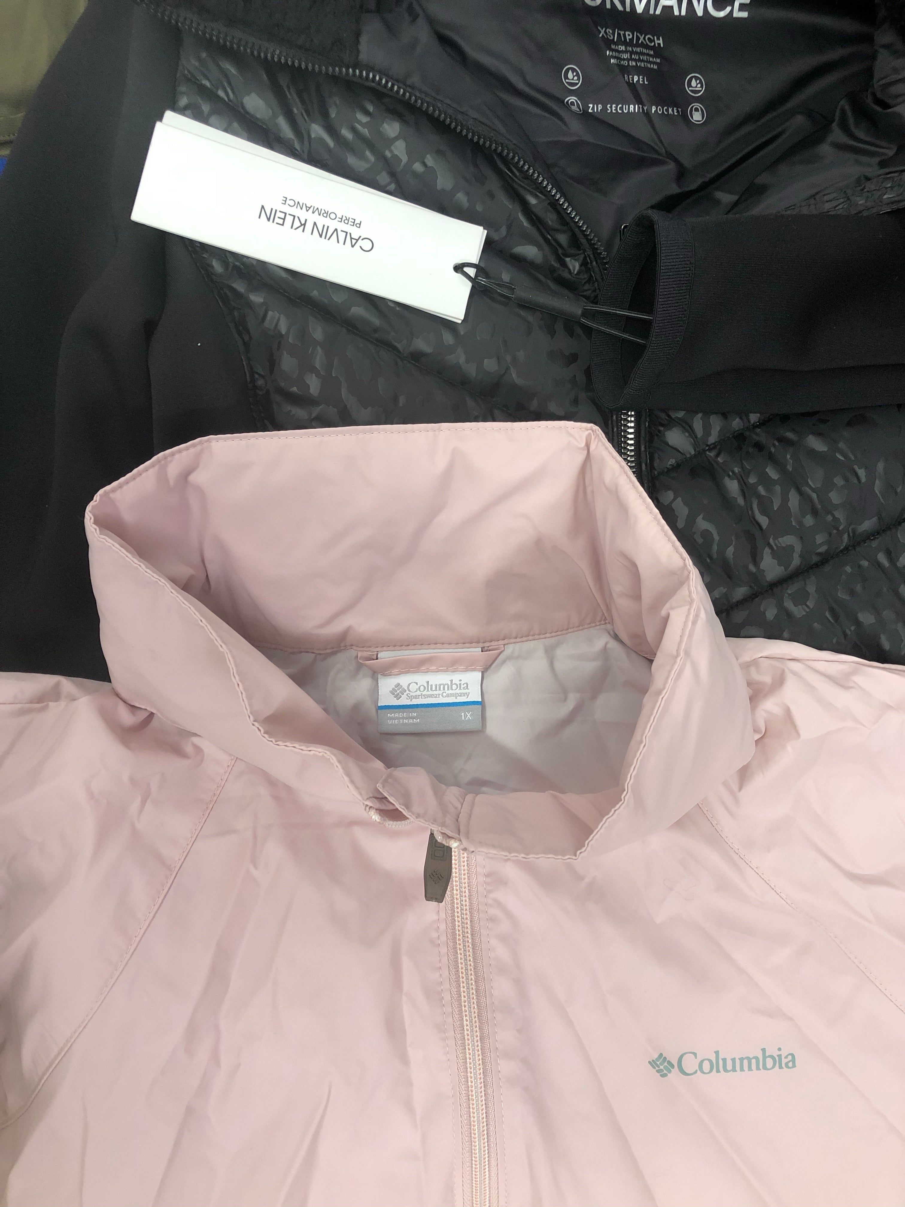 Women's Clothing ASSORTED Wholesale Lot, ADIDAS, MARMOT, COLUMBIA, CALVIN KLEIN, KAREN KANE, STAR VIXEN and more, 19 items, Shelf Pulls, MSRP $714