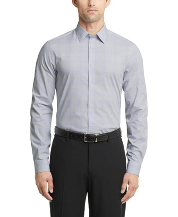 Calvin Klein Men Slim fit Dress Shirt XL 17 in 34-35 White