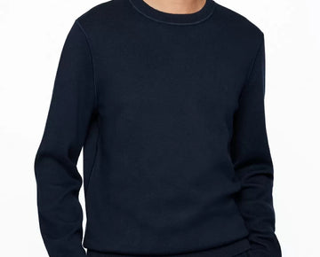 HUGO BOSS BOSS Men's Reversible Cotton Wool Sweater Navy Blue Size M