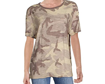 Free People Womens Maybelle Printed Sheer Top Purple Size S