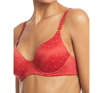 Lauren Ralph Lauren Repeat-Logo T-shirt Bra, 4L0016 Ruby Red Size 36D MSRP $58