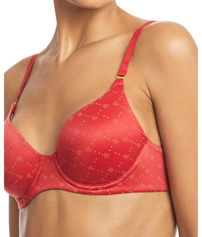 Lauren Ralph Lauren Repeat-Logo T-shirt Bra, 4L0016 Ruby Red Size 34DD MSRP $58