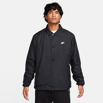Men's Nike Club Coach's Jacket Color: Black Size: S