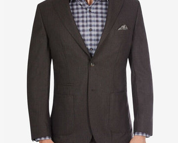 Tallia Mens SlimFit Solid Brown Suit Separate Jacket Brown Size 42 REG MSRP $425