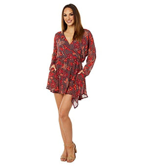 Free People Teegan Mini Peach Combo Red Size L (Women's 12)