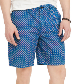 TOMMY HILFIGER Men TH FLEX Sliced Watermelon Critter 9" Shorts Blue Size 32 $70