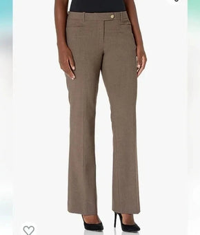 Calvin Klein Women's Modern Fit Trousers Pants Taupe Brown Size 0 MSRP $70