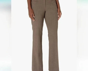 Calvin Klein Women's Modern Fit Trousers Pants Taupe Brown Size 0 MSRP $70