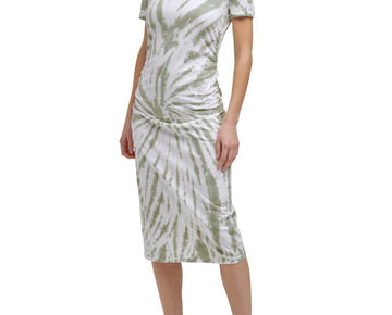 Dkny Sport Women's Tie-Dyed Dress Green Size M MSRP $60