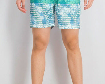 Club Room Men's Tri-Color Floral 7" Swim Trunks green Size L MSRP $45