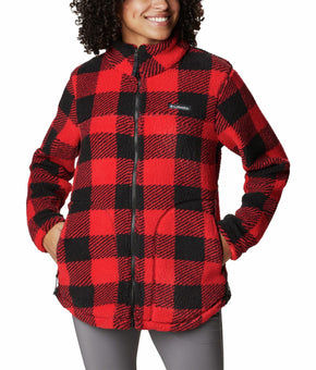 Columbia Women's West Bend Cozy Sherpa Fleece Jacket Color: Red Size L