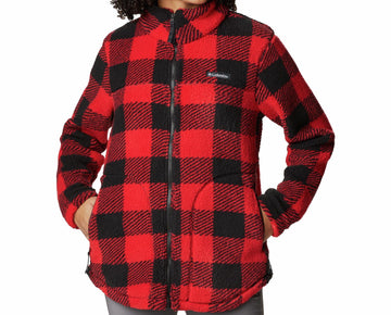 Columbia Women's West Bend Cozy Sherpa Fleece Jacket Color: Red Size: XL