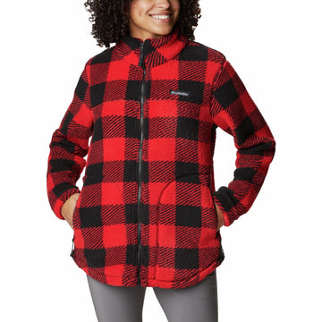 Columbia Women's West Bend Cozy Sherpa Fleece Jacket Color: Red Size: XL