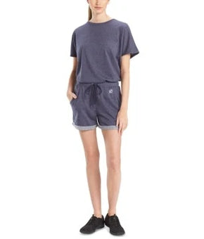 Josie NWT Shorts Womens Size M Blue Terry Drawstring Pockets MSRP $58