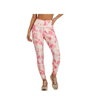 Ideology Leggings Womens Size M Pink Tie Dye 7/8 High Rise Side Pocket Yoga
