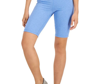 Id Ideology Women s Essentials Sweat Set Biker Shorts Blue Size XS