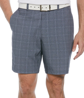Pga Tour Mens Regular fit Golf Shorts 44 / 8 Grey Check