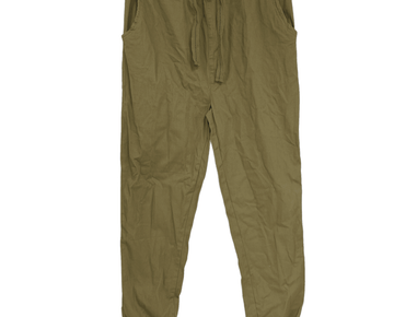 Galaxy By Harvic Mens Khaki Beige Basic Stretch Twill Joggers Size L $48