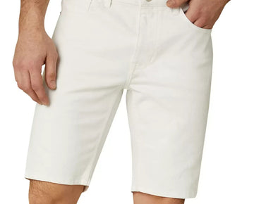 Dkny Men's Essential Regular-Fit Stretch Denim Shorts White Size 31 MSRP $60