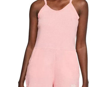 Nike Womens Sportswear Gym Vintage Romper Pink Size XS MSRP $55