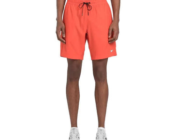 Reebok Men's Moisture-Wicking 9" Woven Drawstring SHORTS ORANGE Size XL MSRP $35