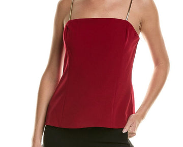 Anne Klein womens Rhinestone Bustier, Size M , Red MSRP $79