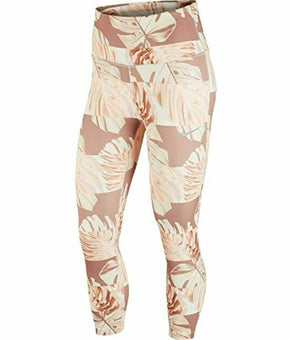Nike Women's Dri-fit Printed Cropped Leggings Pink SIze L MSRP $65