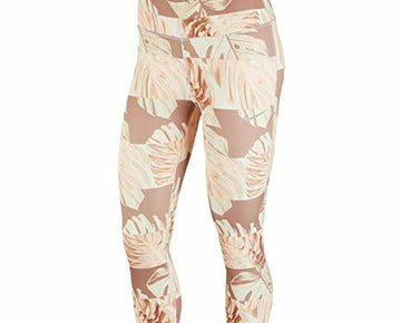 Nike Women's Dri-fit Printed Cropped Leggings Pink SIze L MSRP $65
