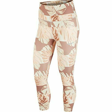 Nike Women's Dri-fit Printed Cropped Leggings Pink SIze L MSRP $65