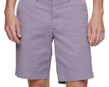 Calvin Klein Men's Chino Shorts Gray Purple Size 40 MSRP $70