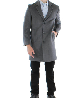 Michael Kors Mens Madison Modern Fit Cold Weather Long Coat Size 38R Gray