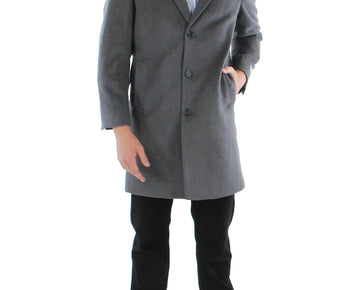 Michael Kors Mens Madison Modern Fit Cold Weather Long Coat Size 38R Gray