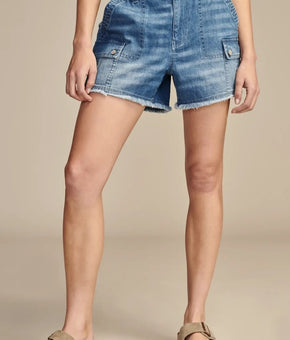 Lucky Brand Womens Cotton Mid-Rise Cargo Brightside Size L Blue MSRP $90