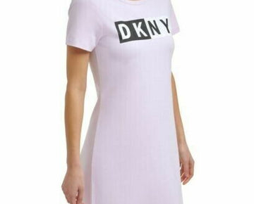 DKNY Sport Logo T-Shirt Dress Light Pink Size XS MSRP $59