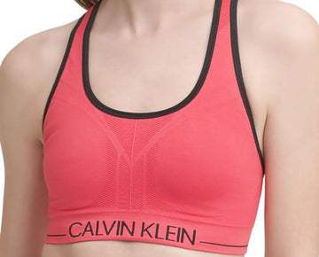 Calvin Klein Performance Seamless Reversible Sports Bra Black Pink XS