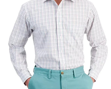 Club Room Mens Performance Button Down Dress Shirt White Size 17x34/35 MSRP $60