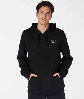Reebok Men's Identity Fleece Pullover Hoodie Black Size L MSRP $50